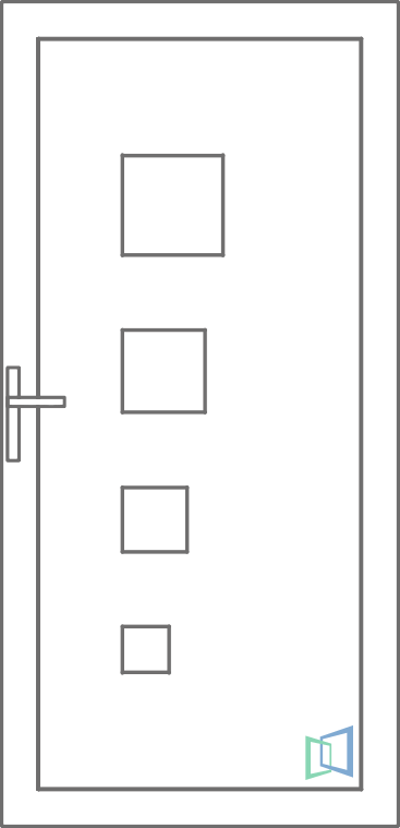 Sierdeurpaneel 77 Rechts (B1)
