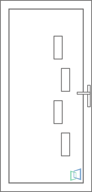 Sierdeurpaneel 79 Links (B1)