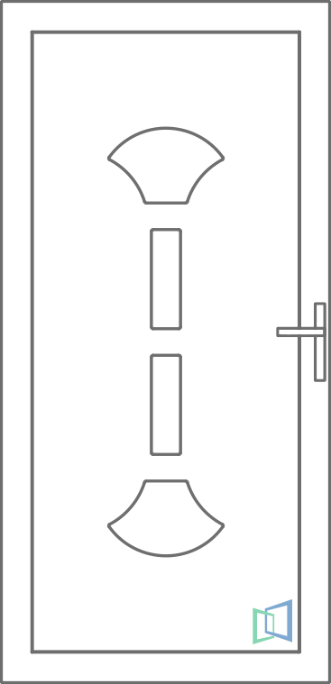 Sierdeurpaneel 80 Links (B1)