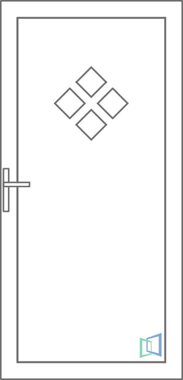 Sierdeurpaneel 82 Rechts (B1)