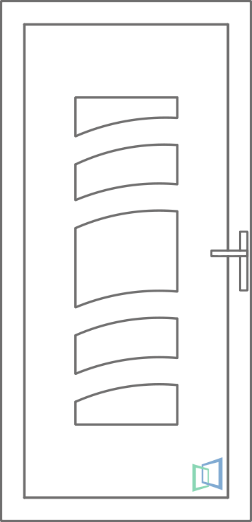 Sierdeurpaneel 83 Links (B1)