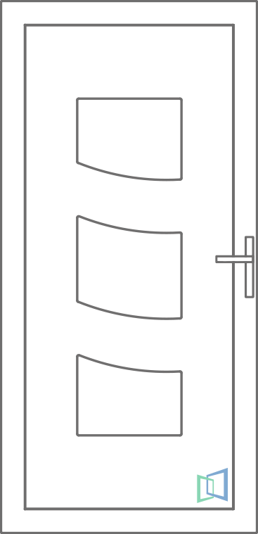 Sierdeurpaneel 84 Links (B1)