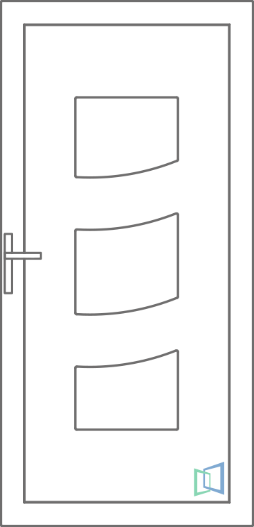 Sierdeurpaneel 84 Rechts (B1)