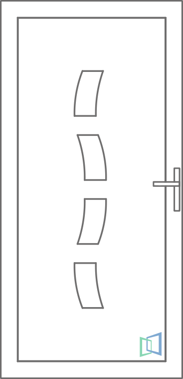 Sierdeurpaneel 85 Links (B1)