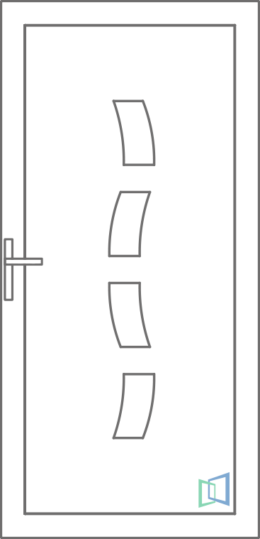 Sierdeurpaneel 85 Rechts (B1)