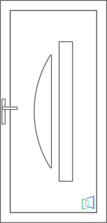 Sierdeurpaneel 86 Rechts (B1)