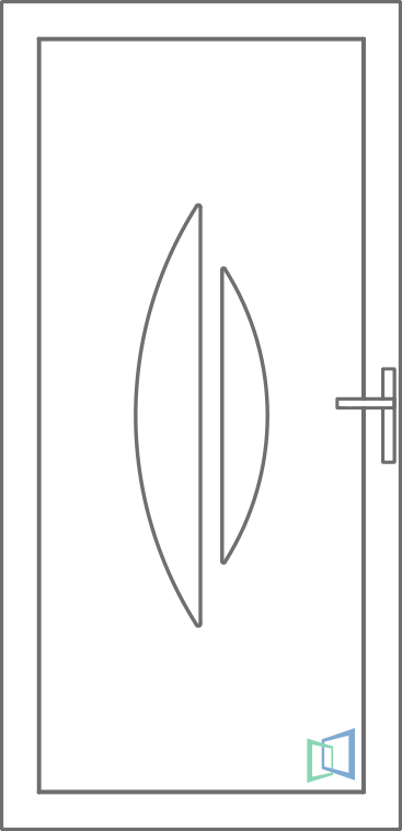 Sierdeurpaneel 87 Links (B1)