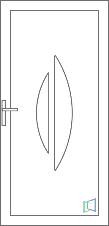 Sierdeurpaneel 87 Rechts (B1)