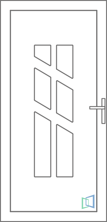 Sierdeurpaneel 88 Links (B1)