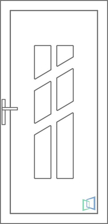 Sierdeurpaneel 88 Rechts (B1)