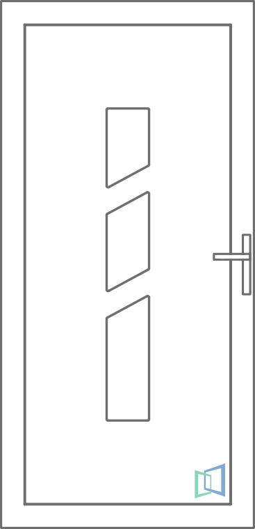 Sierdeurpaneel 89 Links (B1)