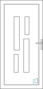 Sierdeurpanelen Groep B2 zonder Inox afwerking