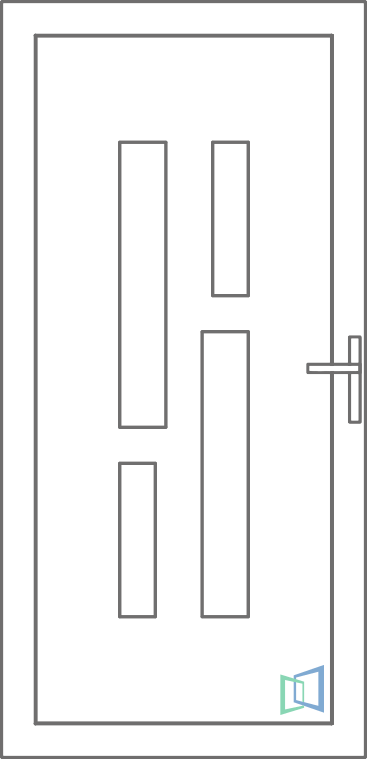 Sierdeurpaneel 91 Links (B2)