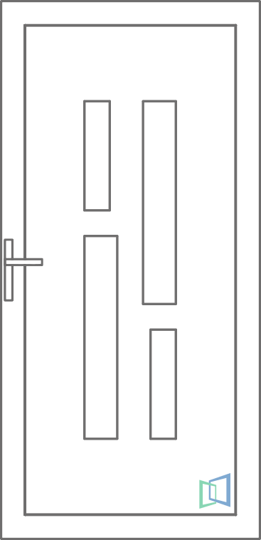 Sierdeurpaneel 91 Rechts (B2)