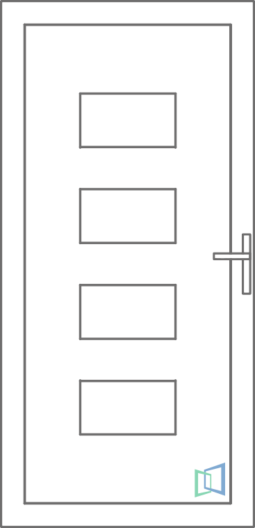 Sierdeurpaneel 92 Links (B2)