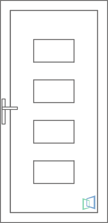 Sierdeurpaneel 92 Rechts (B2)