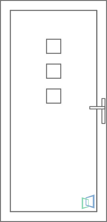 Sierdeurpaneel 94 Links (B2)