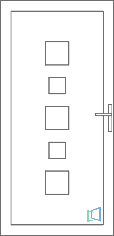 Sierdeurpaneel 95 Links (B2)