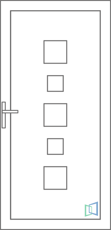 Sierdeurpaneel 95 Rechts (B2)