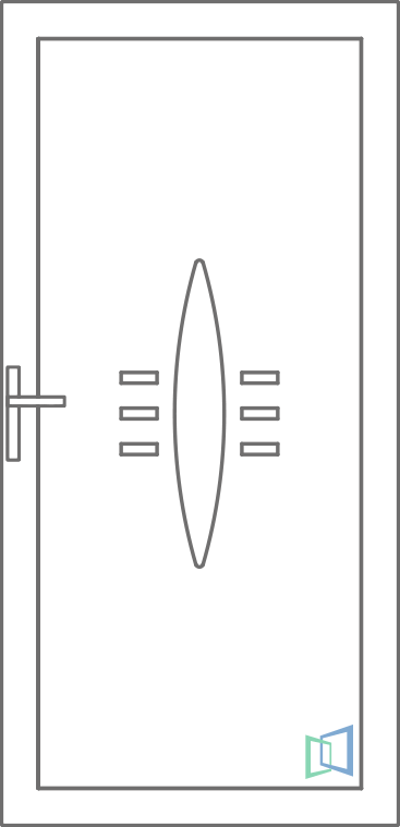 Sierdeurpaneel 97 Rechts (B2)